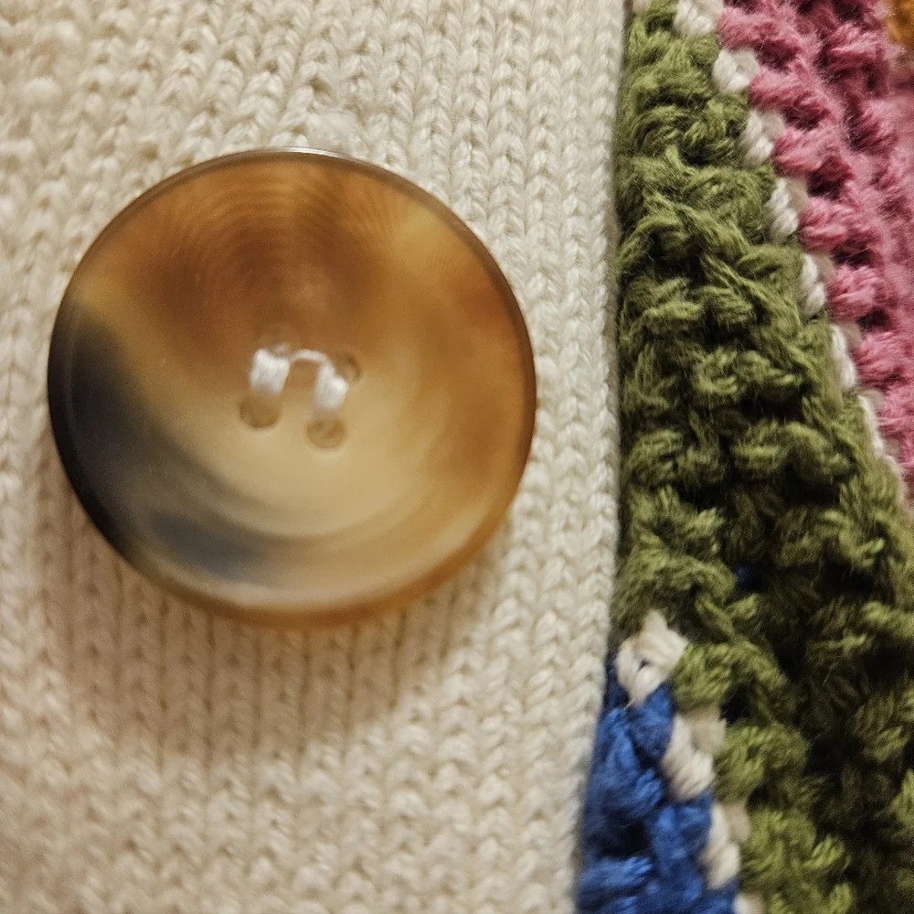Farm Rio Crochet Cardigan Sweater XL - Picture 8 of 8